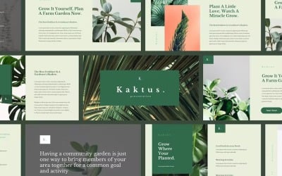 Kaktus - Elegante Powerpoint-Vorlage