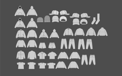 Vector Apparel Mockup Collection | Fashion Illustration