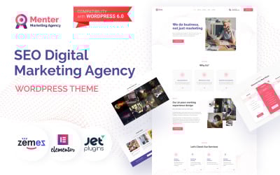 Menter - Motyw WordPress dla agencji marketingu cyfrowego SEO